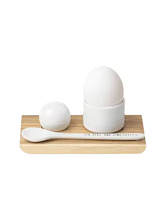 RAEDER | Eierbecher Set EIN HERZ 14x8,3x4cm Weiss | 